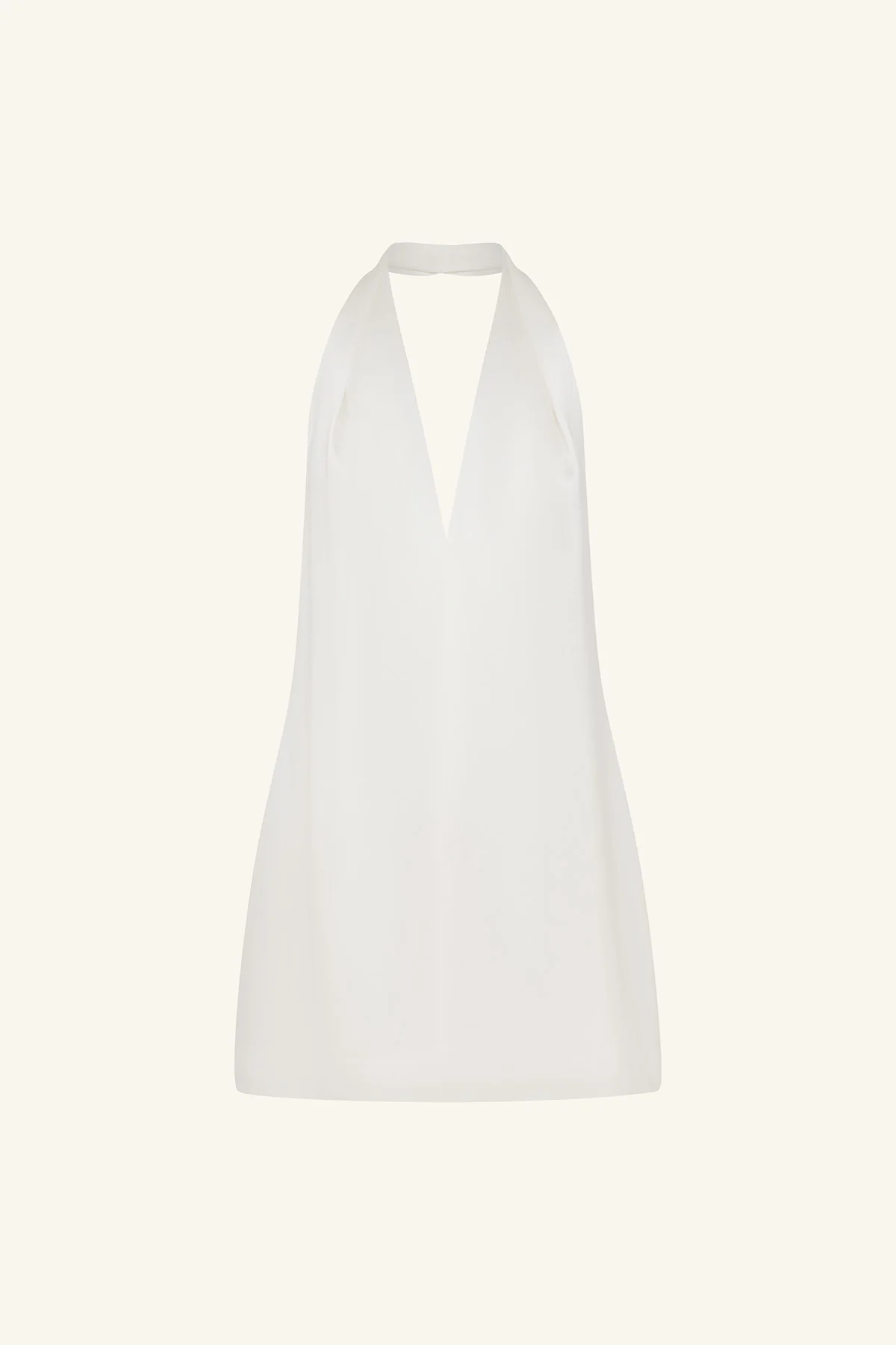 SAVANNA HALTER NECK MINI DRESS - IVORY - Image 7