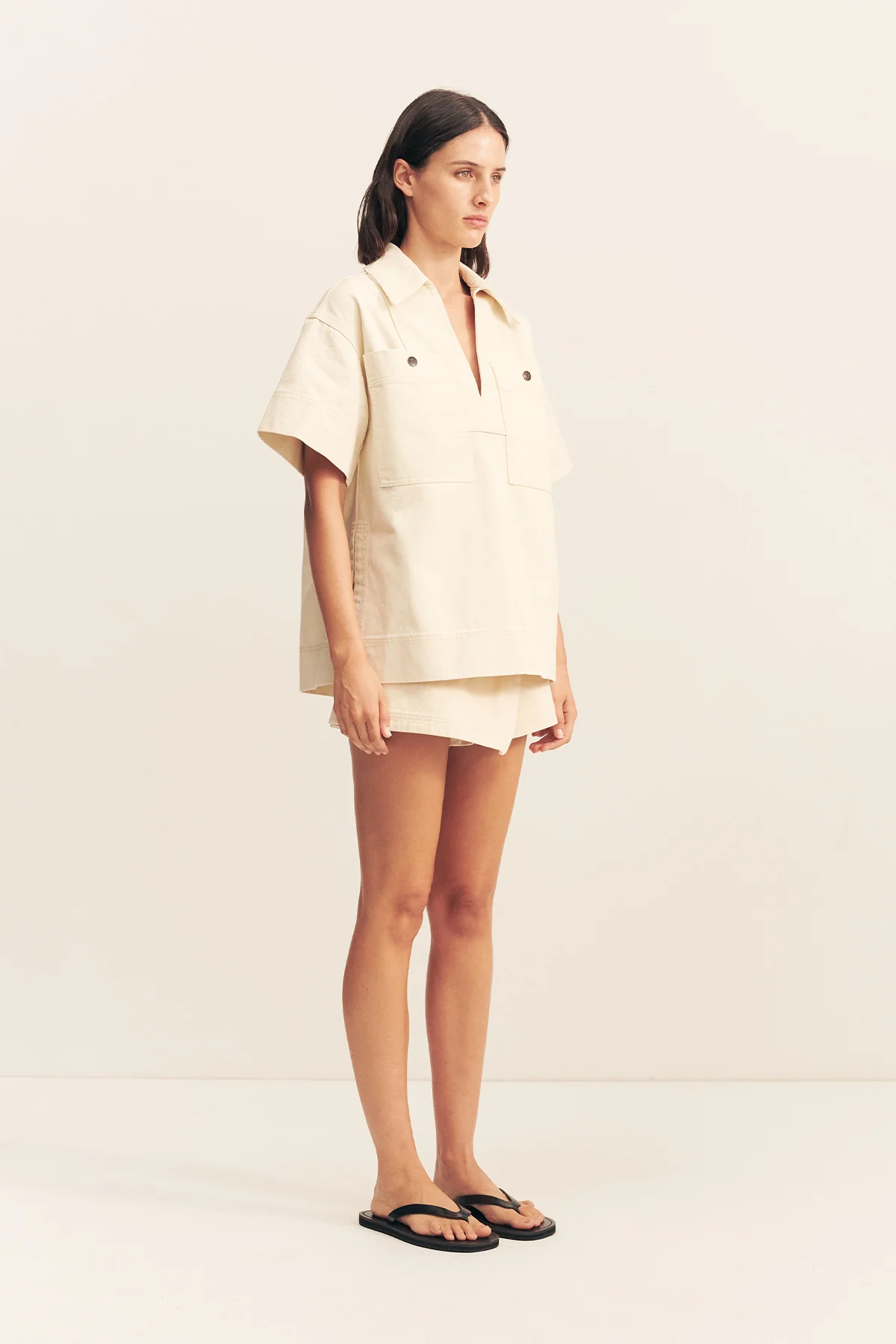 SIERRA PULLOVER TOP - CREAM - Image 3