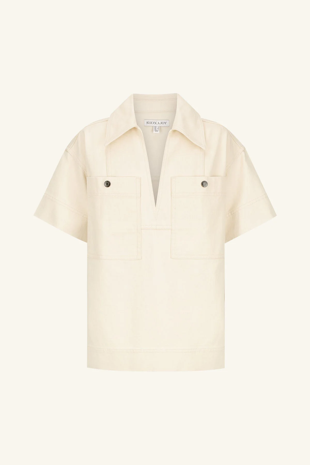 SIERRA PULLOVER TOP - CREAM - Image 6