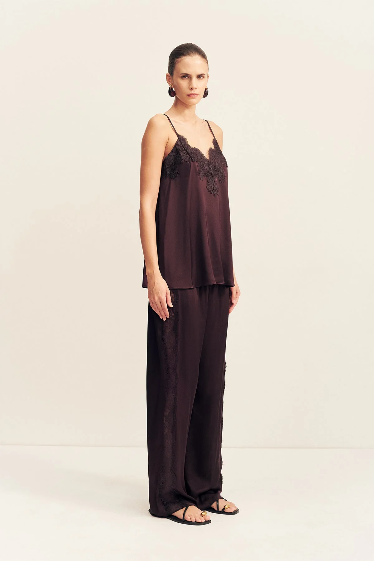 SIMONA LACE CAMI - ESPRESSO - Image 3