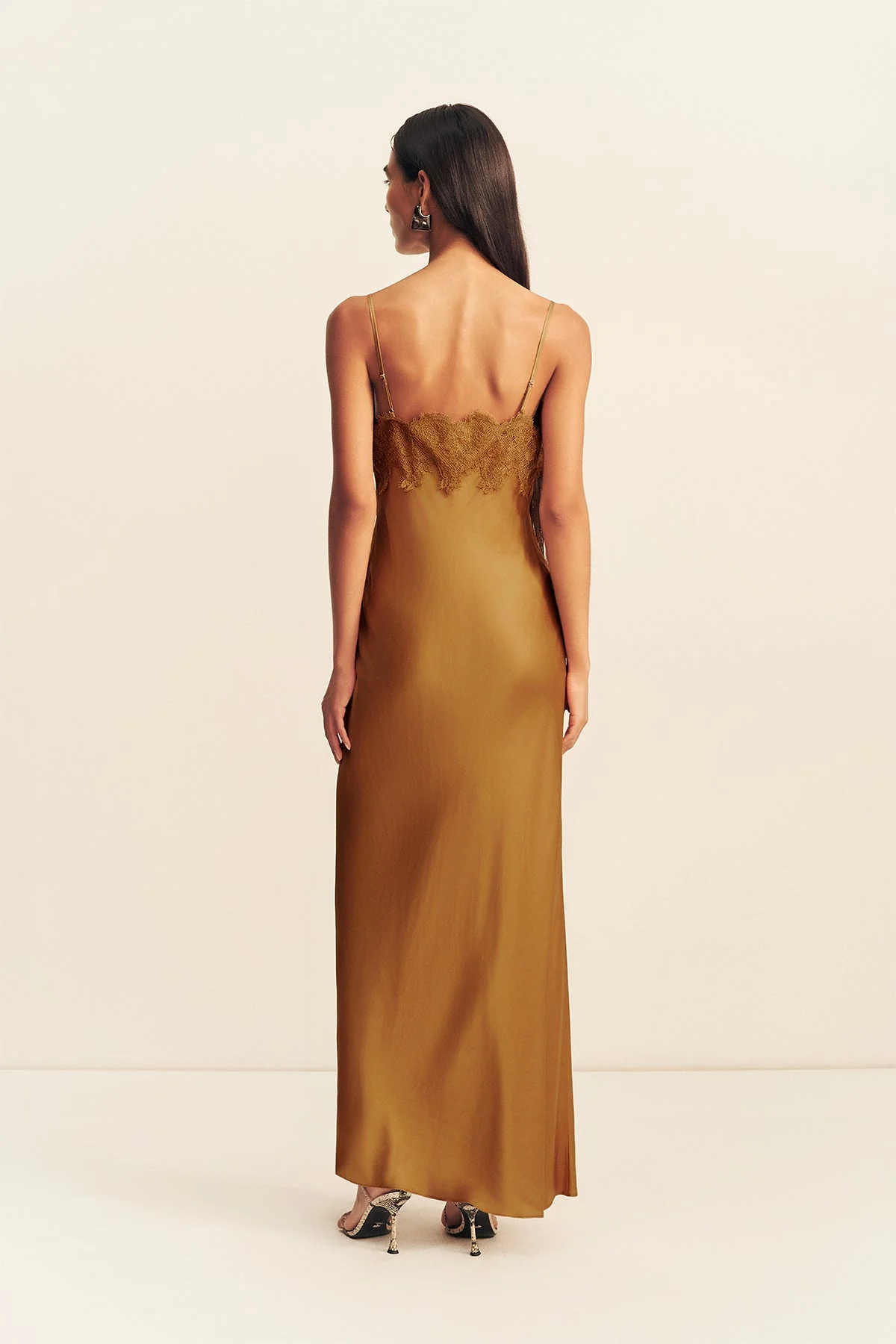 SIMONA LACE SLIP MAXI DRESS - MEDALLION - Image 5