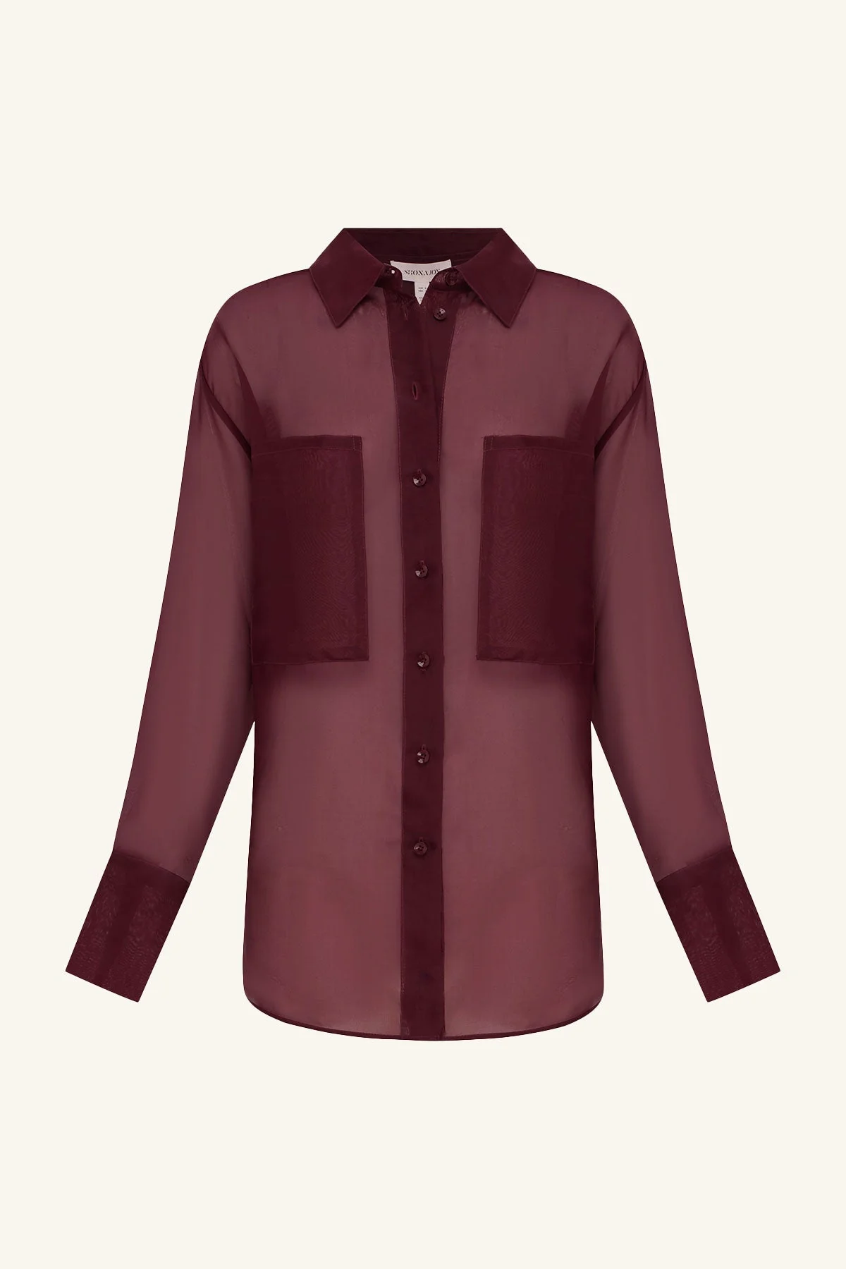 TIBBY SILK ORGANZA SHIRT - PORT ROYALE - Image 7
