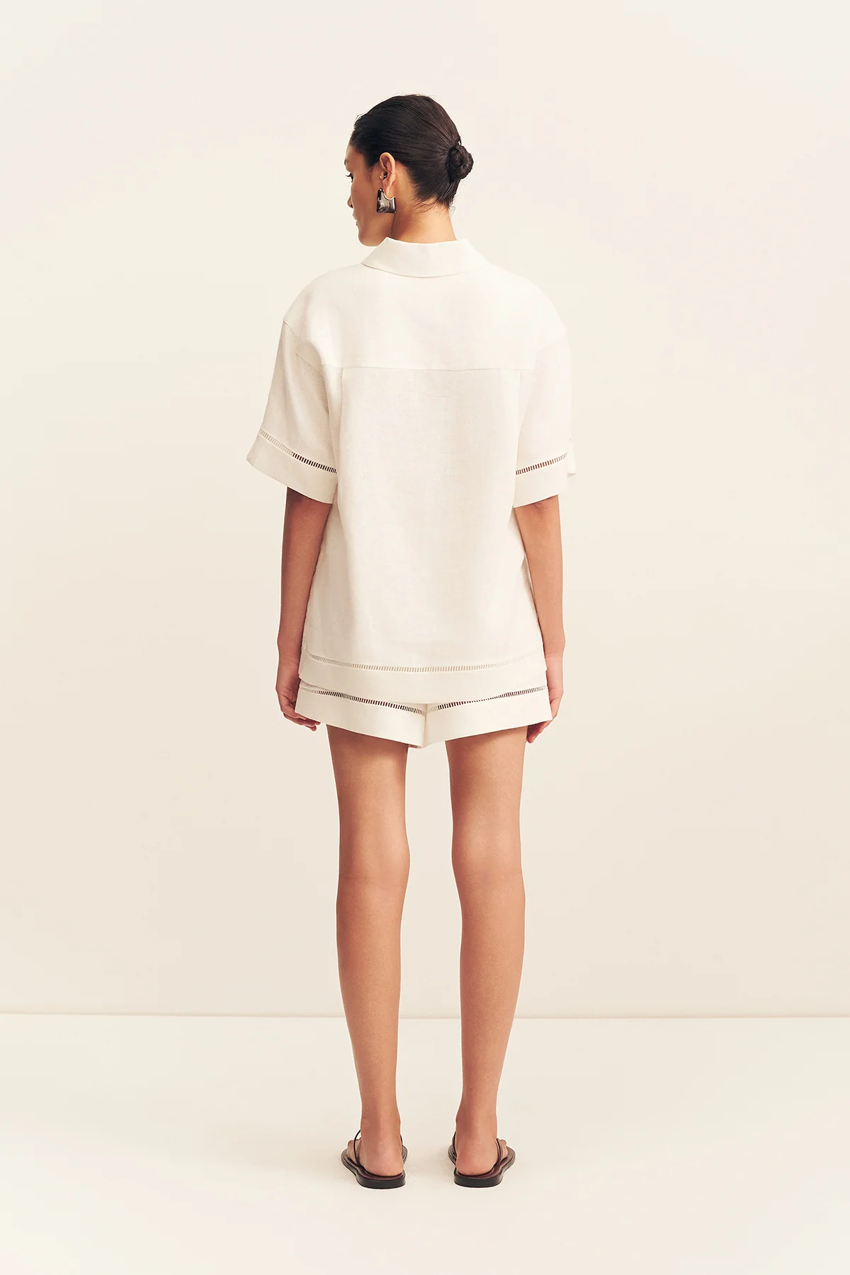 TOMMY LINEN SHIRT - IVORY - Image 5