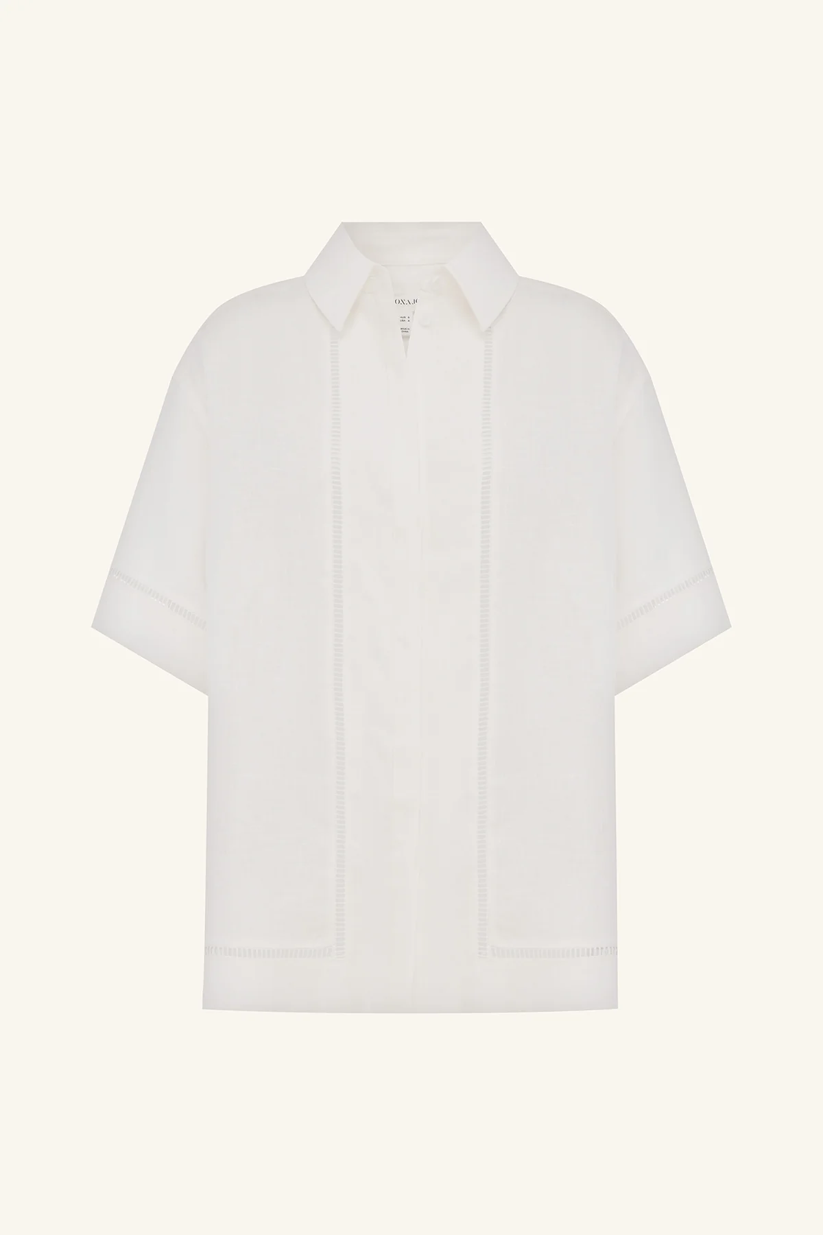 TOMMY LINEN SHIRT - IVORY - Image 7