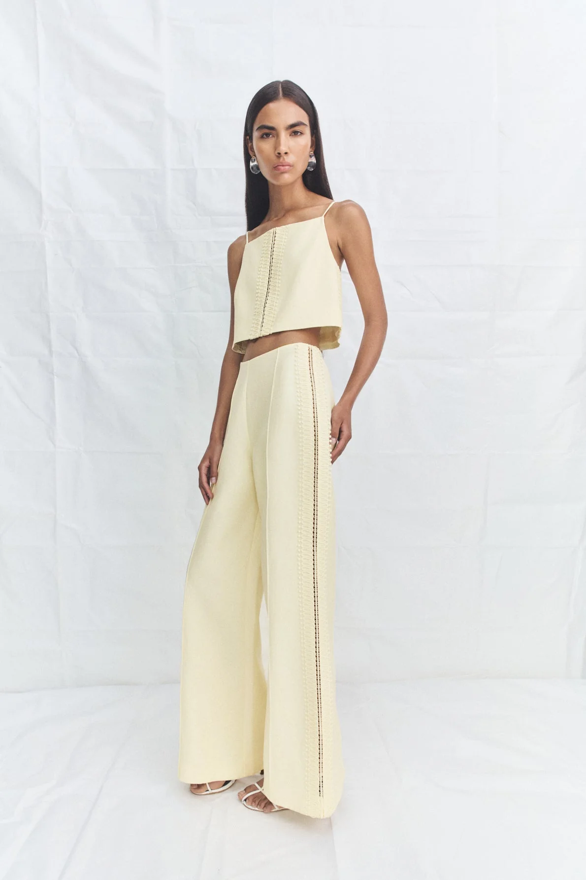 WRIGHT LACE LINEN BLEND PINTUCK PANT - Image 6